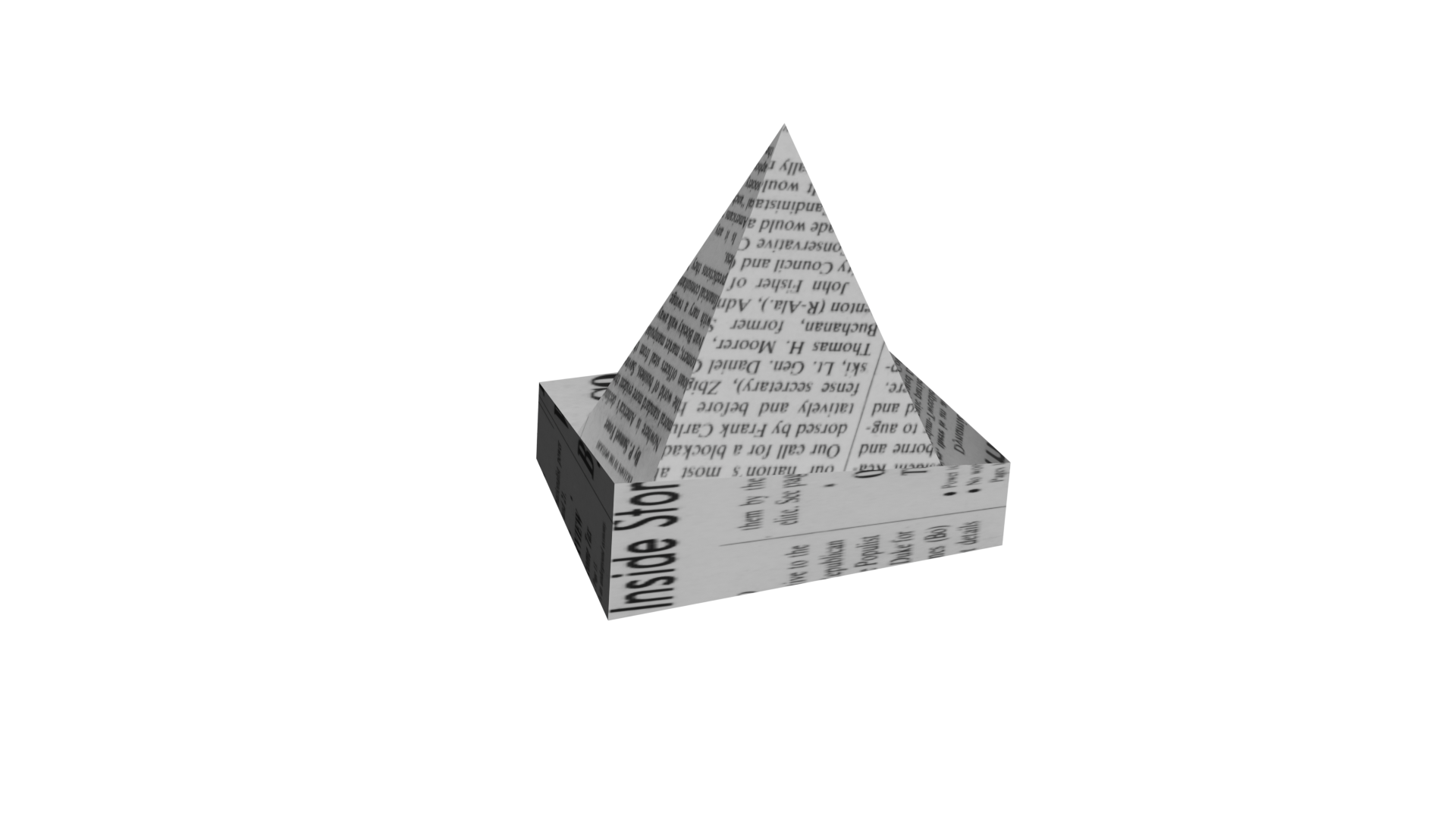 A stylized 3D sculpted figure